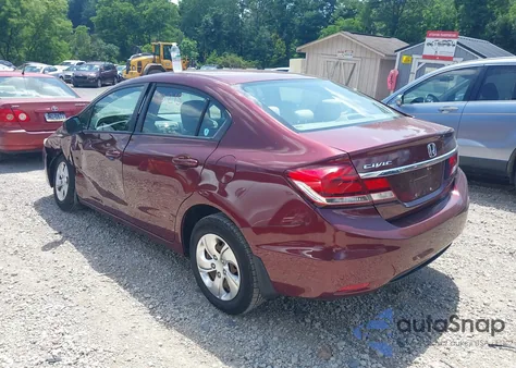 2013 Honda Civic Lx from USA, damaged, VIN 2HGFB2F52DH584049